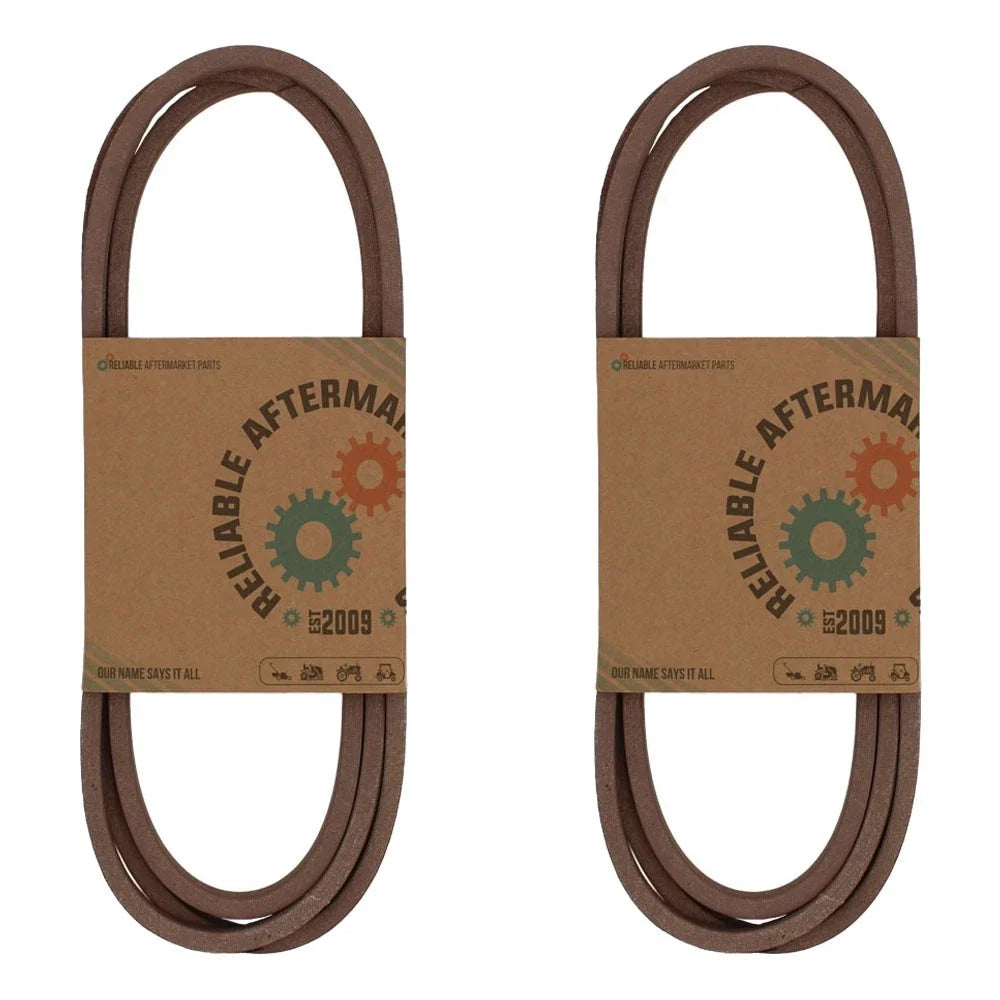 2X Deck Belts for Huskee 46" Deck (Replaces OEM Part Numbers)