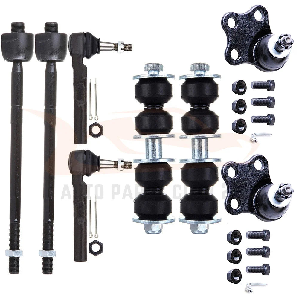 Set of 8 Front Lower Ball Joints and Sway Bar Tie Rods for Chevrolet Malibu (1997–1998)