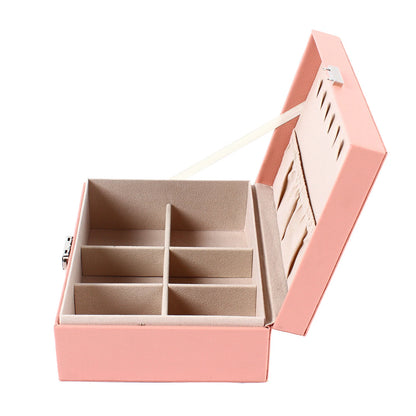 Jewelry Box Organizer for Women Girls - Necklace & Ring Storage Case