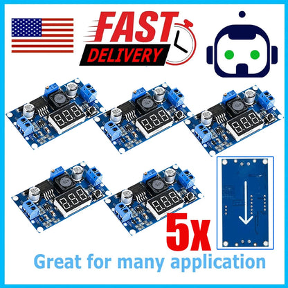 5X DC-DC Step Down Power Supply Module LM2596 2.5-40V IN/OUT