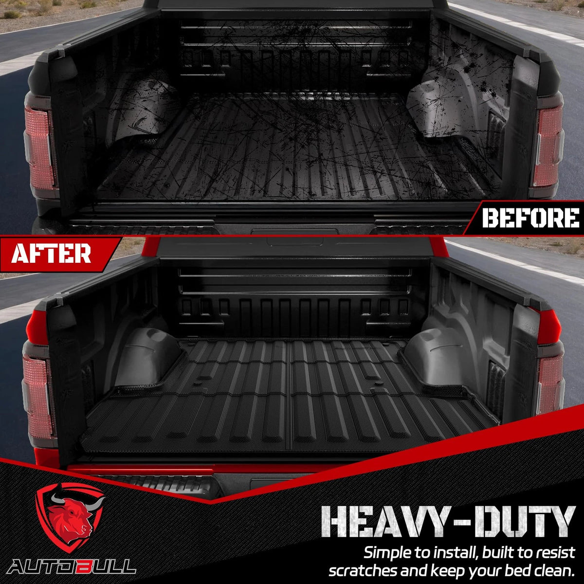 Truck Bed Mat Liner for Ford F-150 (5.5ft, 67.1in) Black