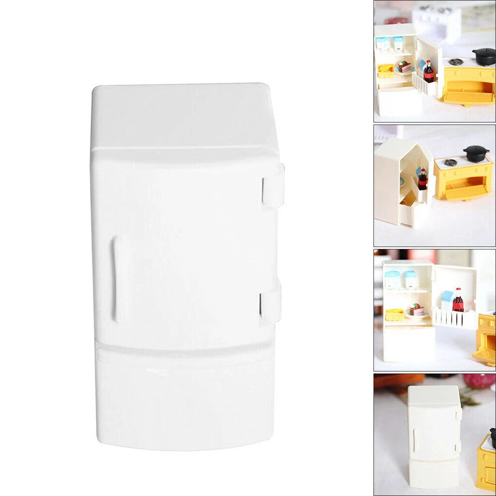 Miniature Refrigerator for Dollhouse 1/12 Scale Kitchen Furniture