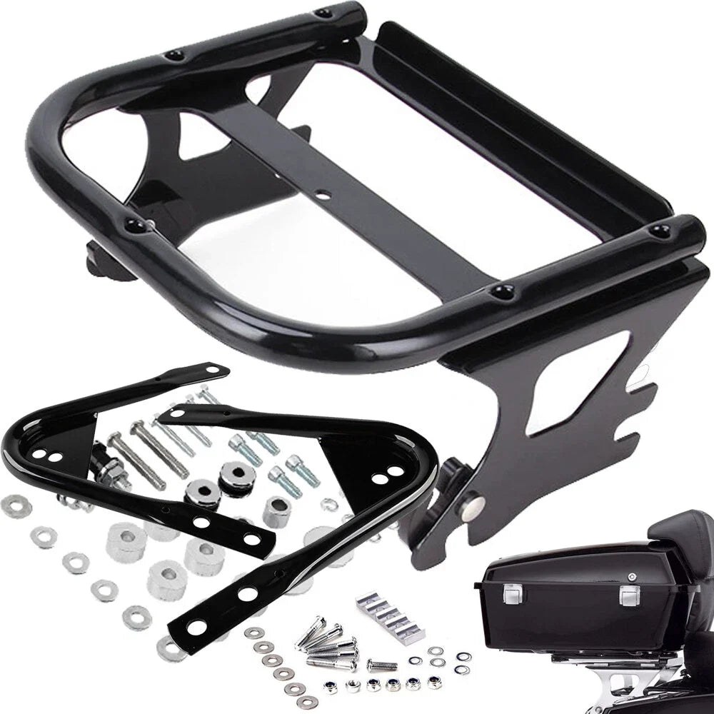 Detachable Two-up Tour Pack Mount Rack Docking Hardware Kit for Harley (1997–2008)
