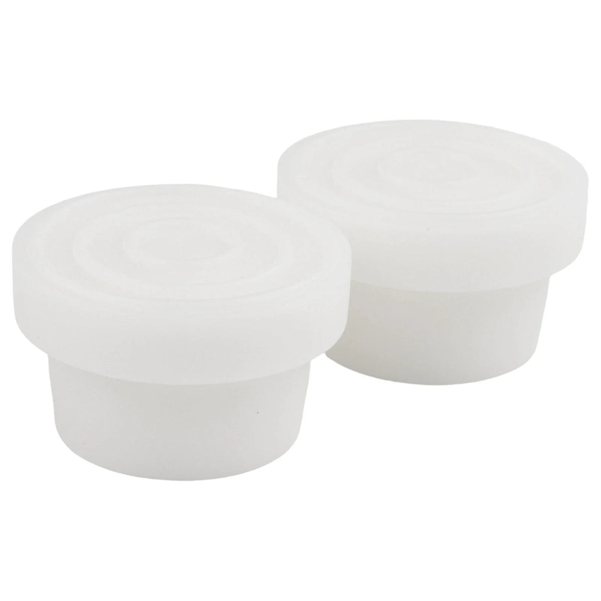 Set of 2 White Rubber Ladder Bumpers for Pool Ladder Tubing (1.90 Inch)