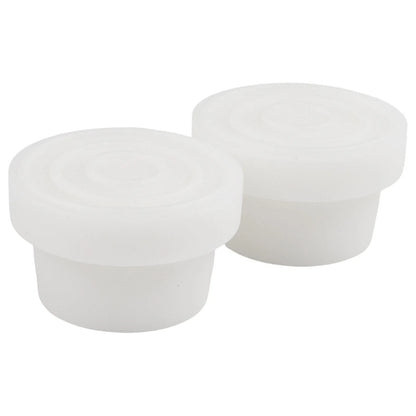 Set of 2 White Rubber Ladder Bumpers for Pool Ladder Tubing (1.90 Inch)