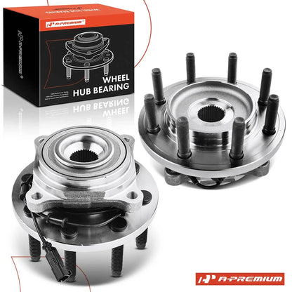 2X Front Wheel Hub & Bearing Assembly with ABS for Ram 2500 3500 (2003–2010)