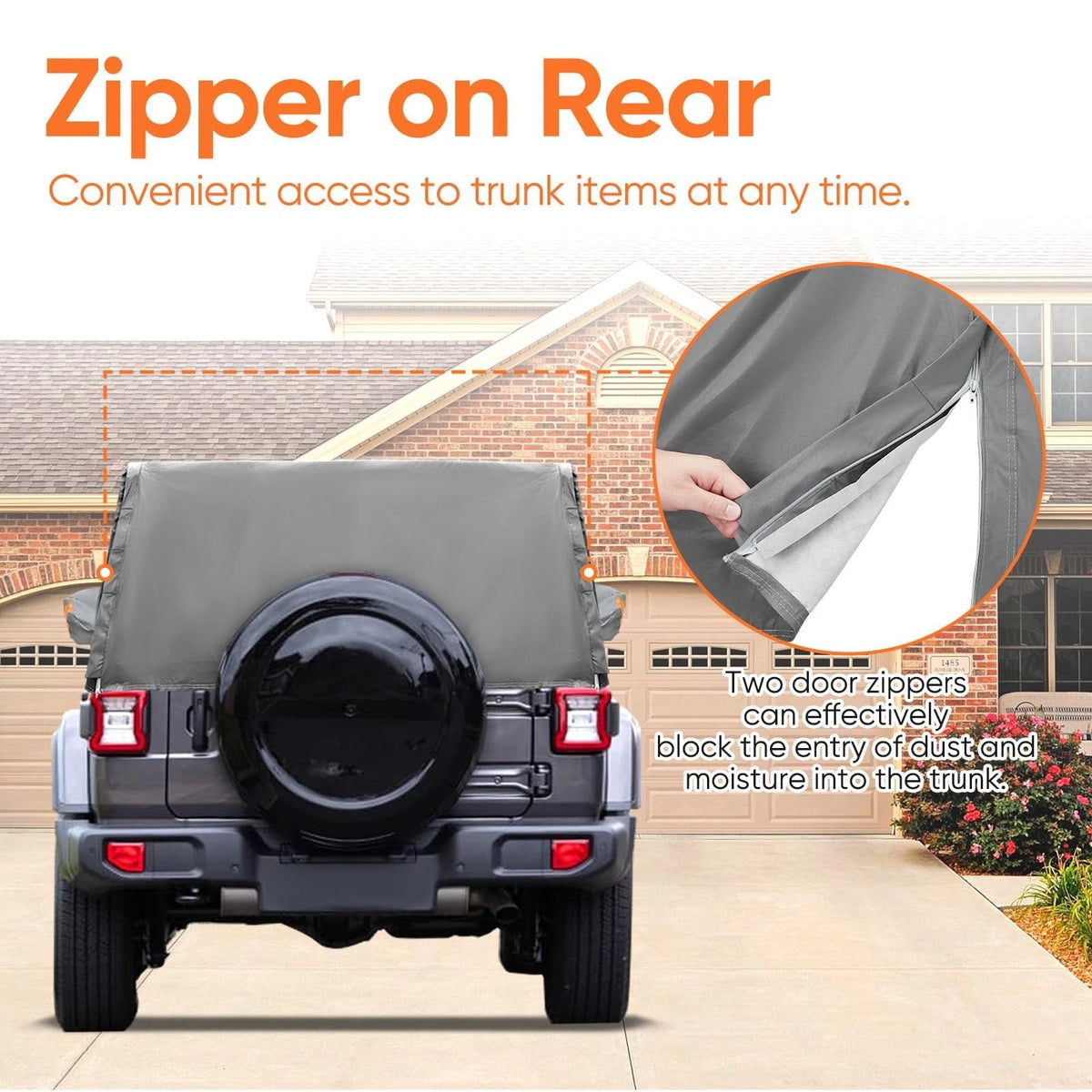 Waterproof Cover for Jeep Wrangler 2 Door (All Weather Protection)