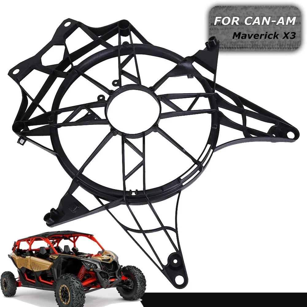 Cooling Radiator Fan Cover Housing Frame for Can-Am Maverick X3/MAX (2017–2023)