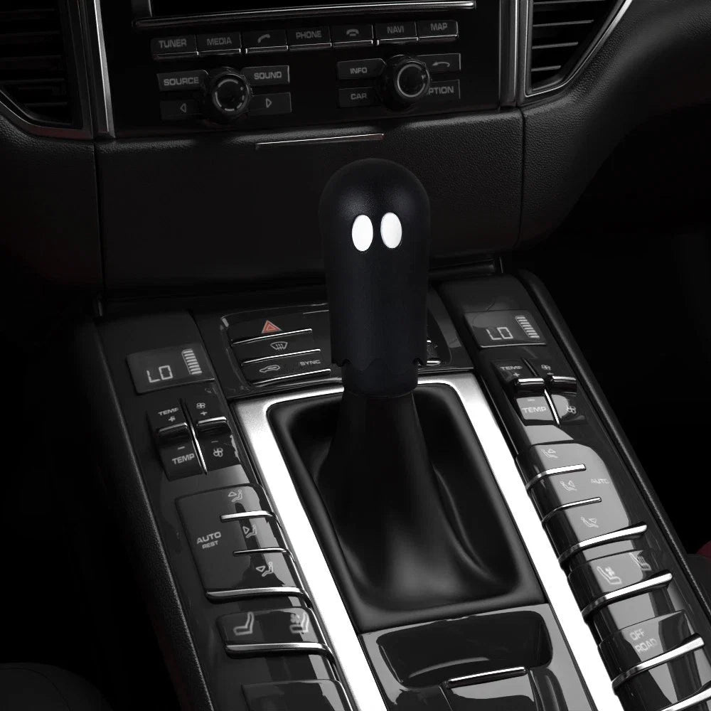 Universal Black Ghost Manual Gear Shift Knob Shifter (Universal Fit)