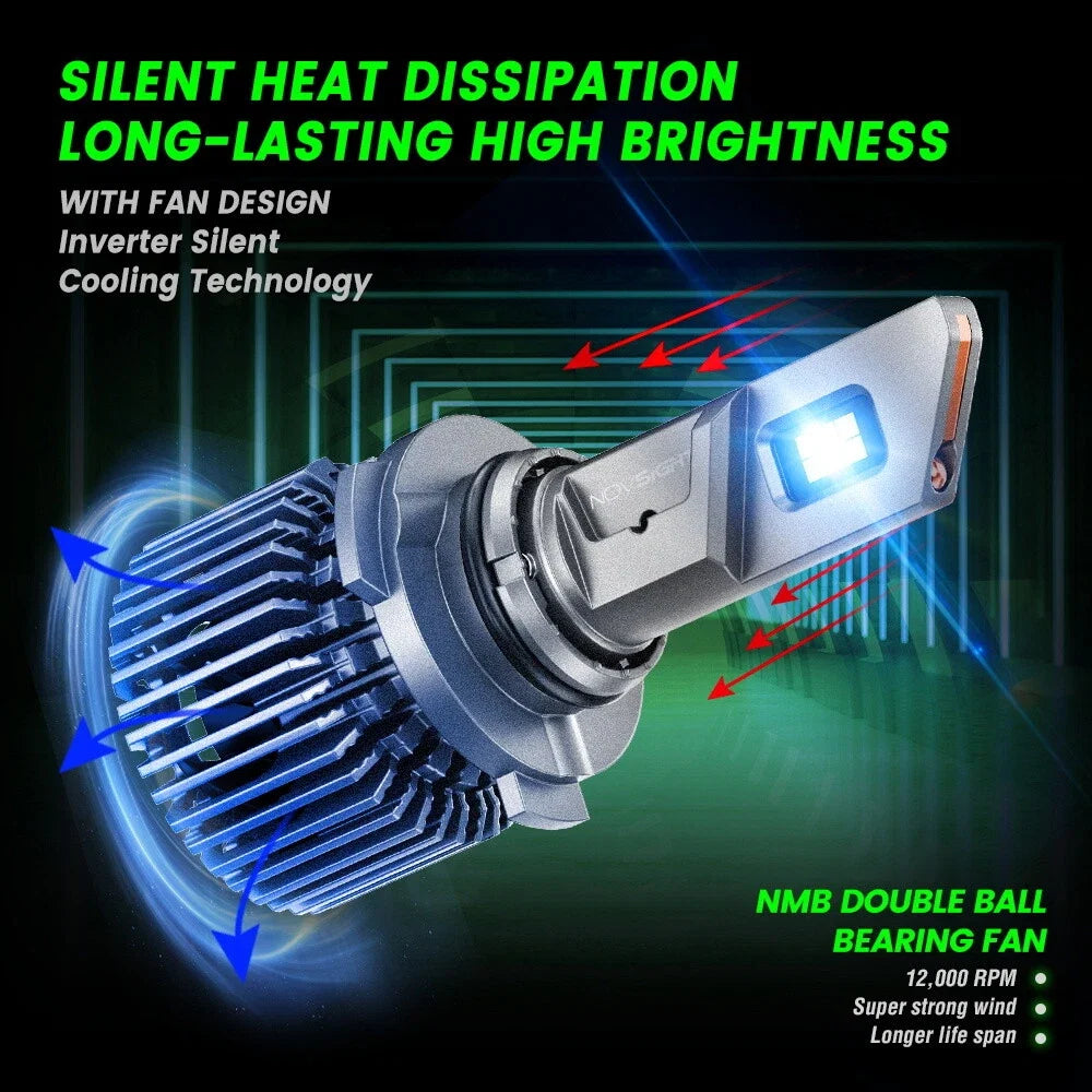4X H11 LED Headlight Kit for - 6500K White Bulbs