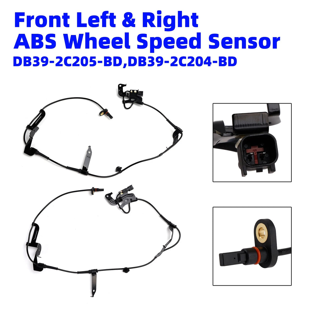 Set of 2 ABS Wheel Speed Sensors for Ford Ranger (2011–2022) DB39-2C204-BD, DB39-2C205-BD