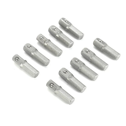 Socket Adapter Converter 25mm 1/4" Hex to 1/4" Square Drive