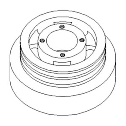 Crankshaft Dampener Pulley for John Deere 4050 4250 4450 4455 4650 4755 4850