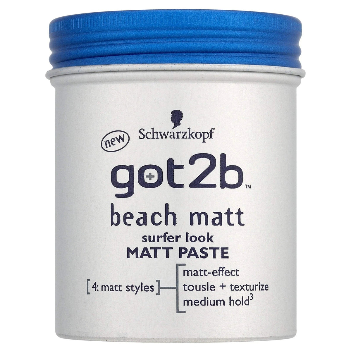 Pack of 2 Schwarzkopf got2b Beach Matt Surfer Look Paste 3.4 Fl Oz