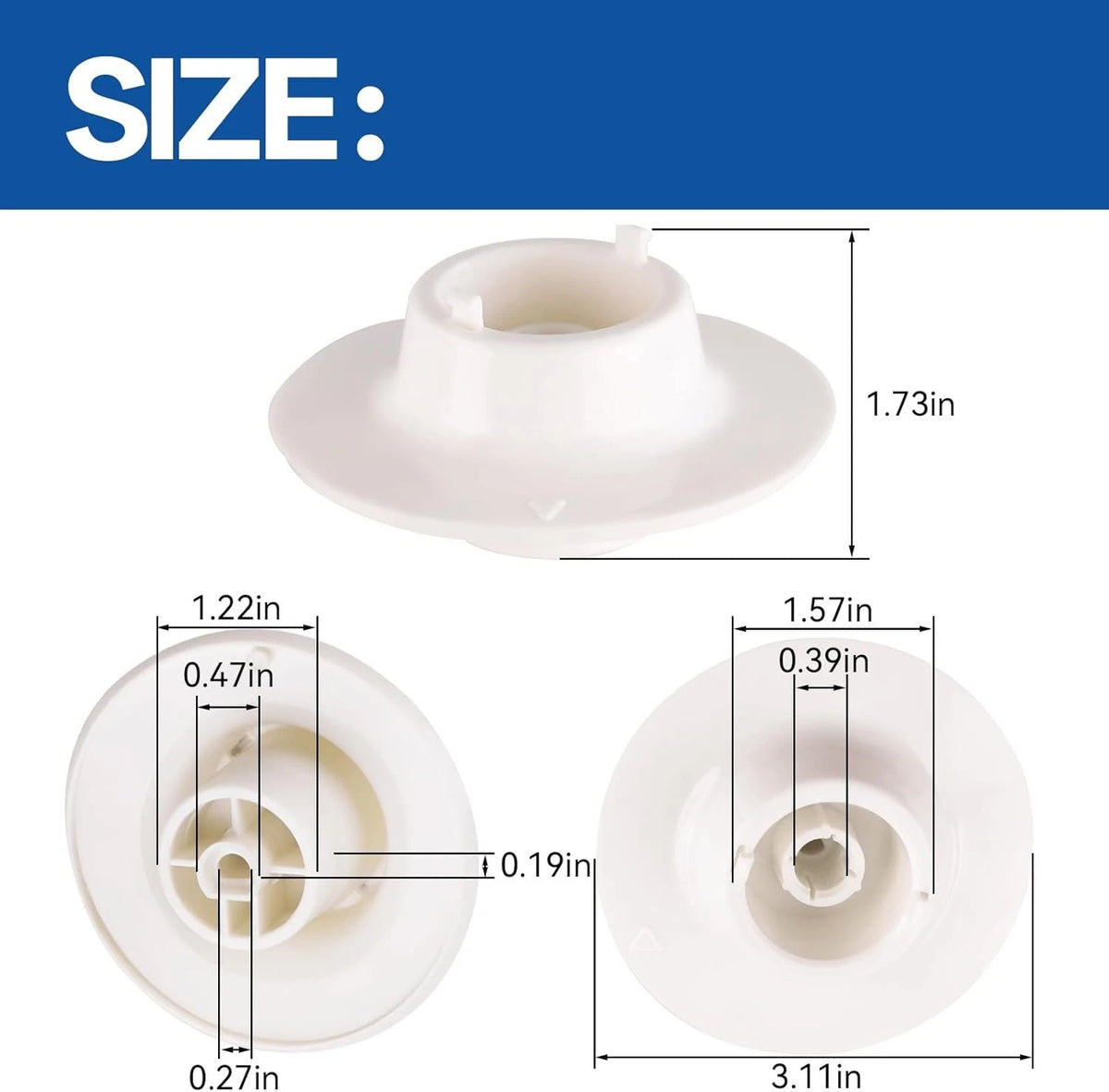 Timer Knob Dial Skirt for Whirlpool Maytag Dryer