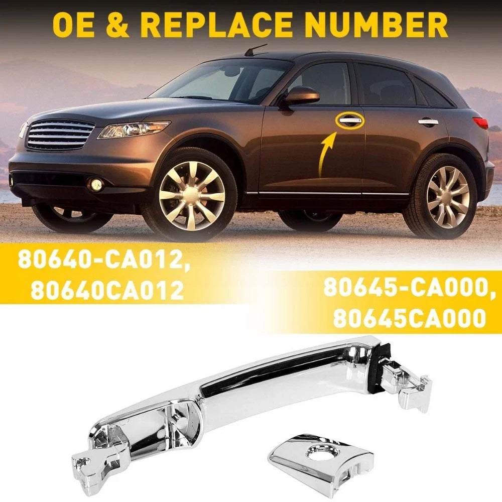 Left Driver Outside Door Chrome Handle for Nissan Murano Rogue (2003–Up)