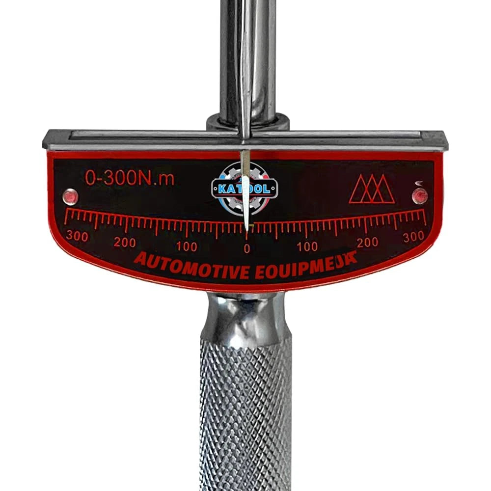 20" Dual-Drive Beam Torque Wrench for Automotive (0-300Nm)