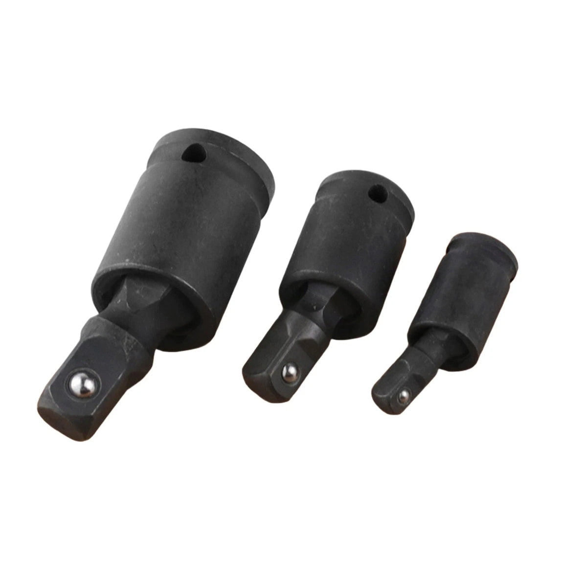 3PCS Swivel Joint Socket Set for Impact Adapter (1/4", 3/8", 1/2" Drive)