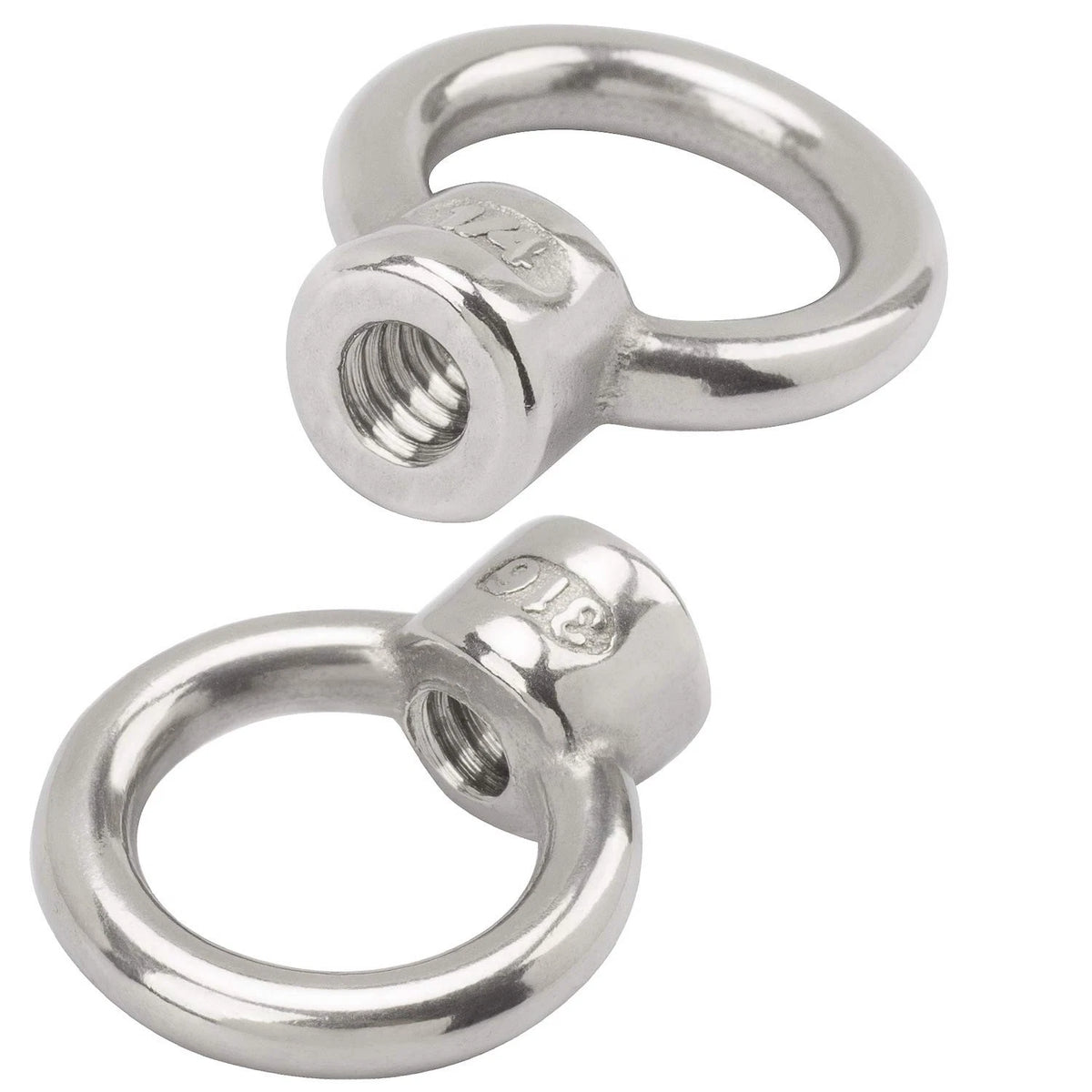 4X Stainless Steel 316 Lifting Eye Nut 1/4" UNC for Automotive