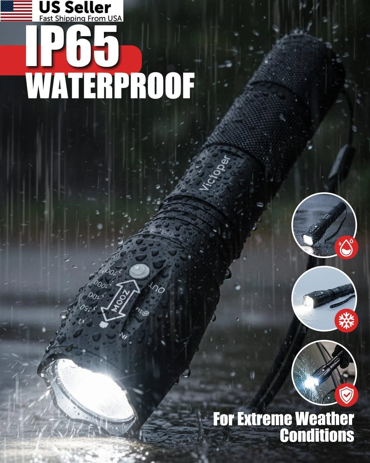 2X LED Flashlight for Tactical Use (2023–2023)