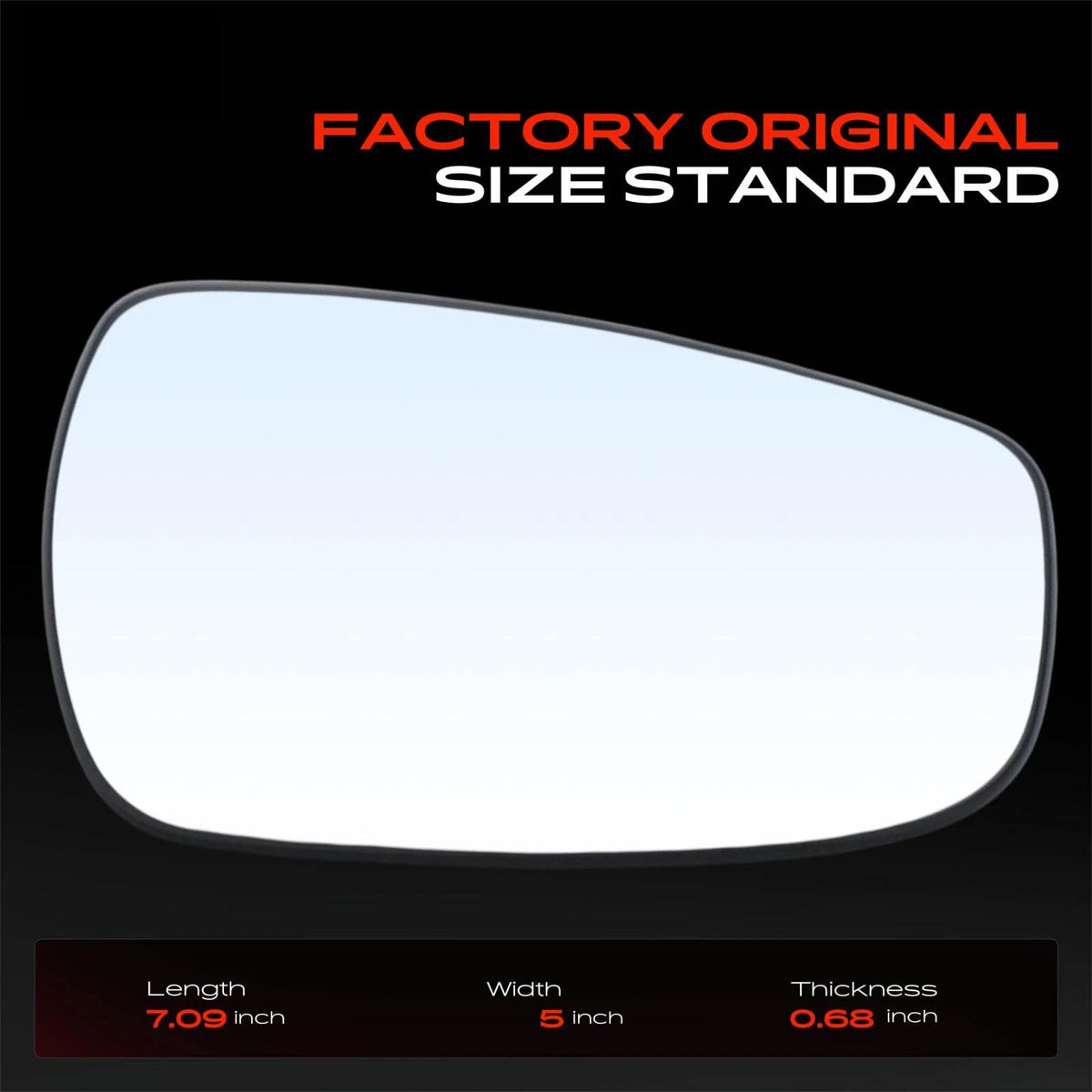 Heated Power Mirror Glass for Hyundai Elantra (2011–2013) HY1325101, 876211R220