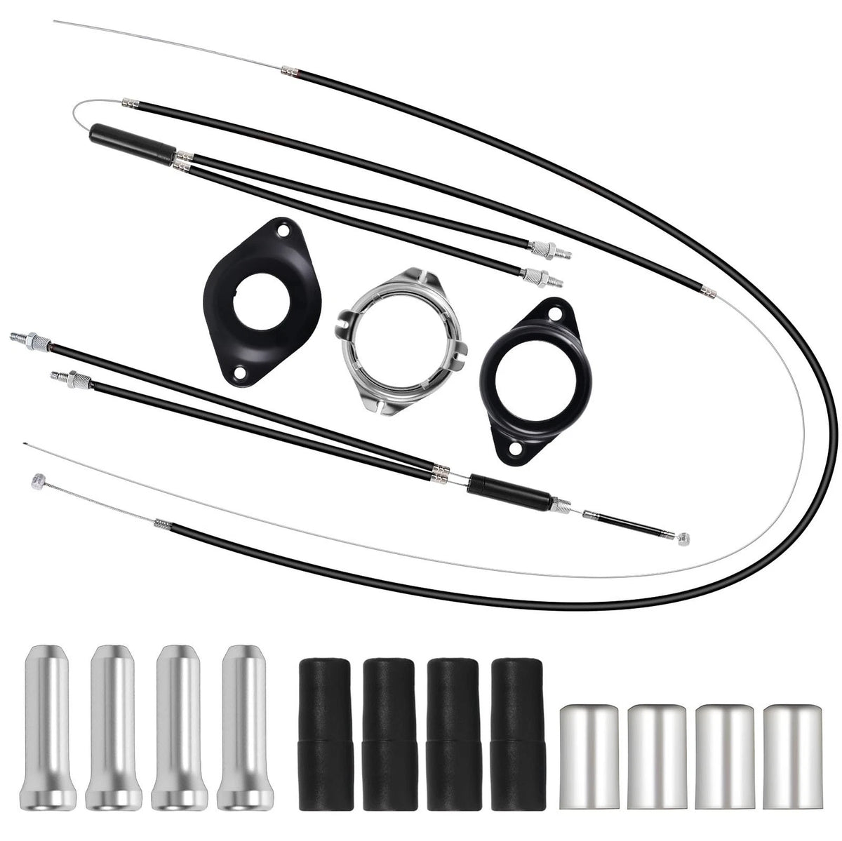 BMX Bike Gyro Brake Cables Front + Rear (Set of 2)