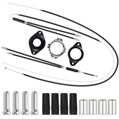 BMX Bike Gyro Brake Cables Front + Rear (Set of 2)