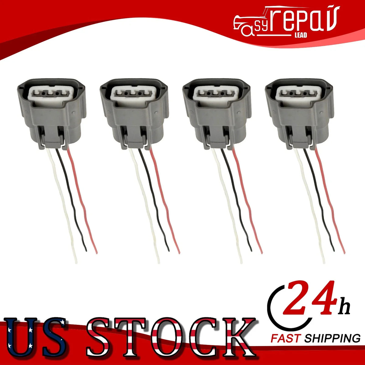 Set of 4 Ignition Coil Wiring Connectors for Nissan Sentra Qashqai Juke