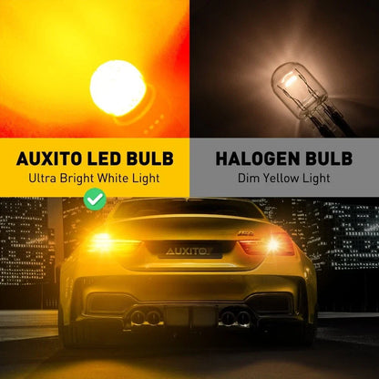 2X Amber LED Turn Signal Light Bulb for AUXITO 7440 7443 580 W21W