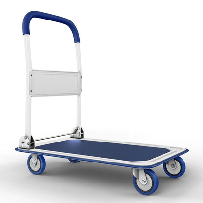 Folding Hand Truck Dolly Cart for Luggage Moving (330lbs Capacity)