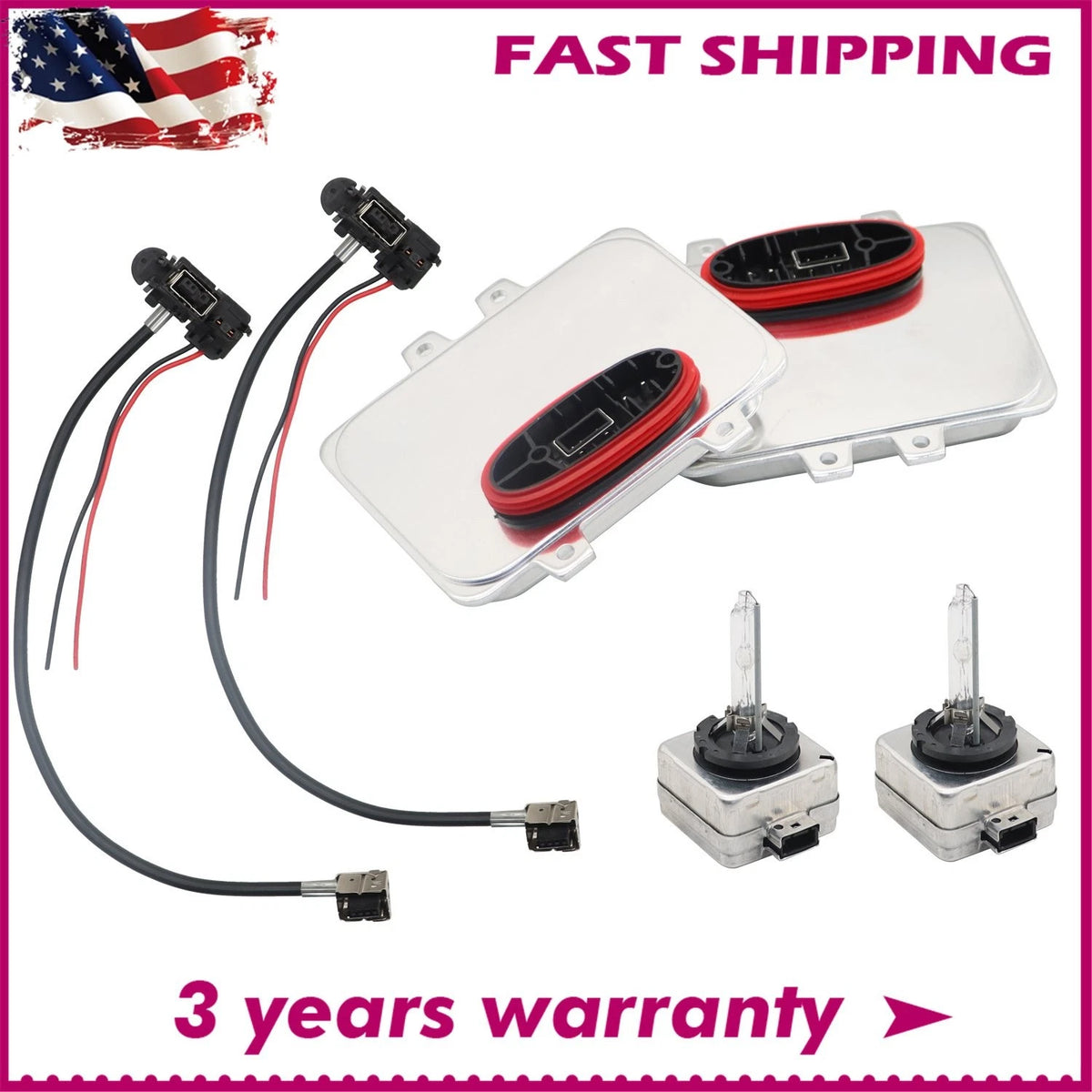 2X Headlight Xenon HID Ballast D1S for Cadillac Escalade (2007–2012) KTS103310NE, 15782392, 12767670