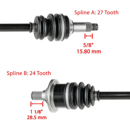 Front & Rear CV Joint Axle for Arctic Cat Prowler XT 650 (2006–2009) AX239A1023, 0502-740, 1502-346, 1502-562