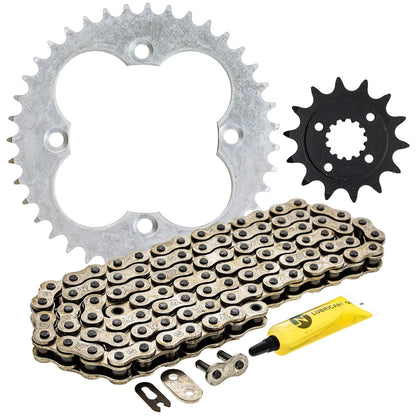Sprocket Chain Set 14/39 Tooth for Honda TRX450R TRX450ER (2004–2009) MK1003947, 519-KCS0419K-K001