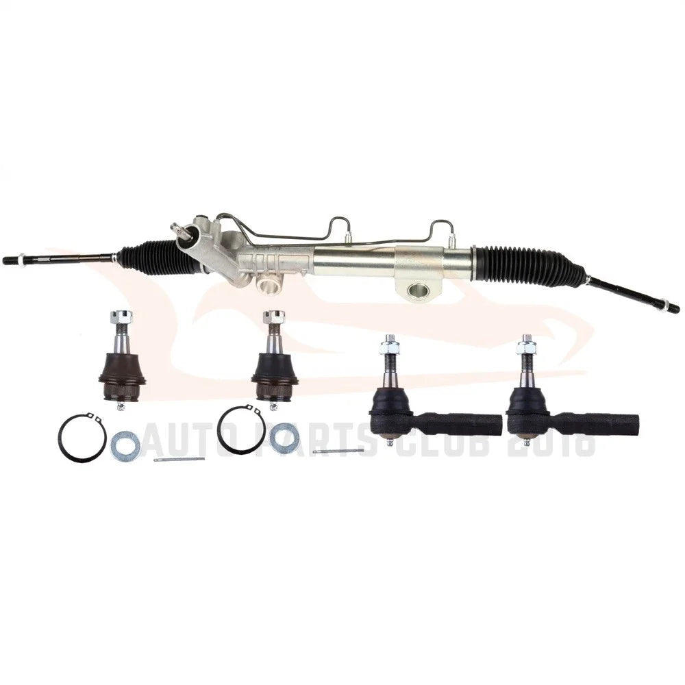 Power Steering Rack + Outer Tie Rod End Link + Lower Ball Joint for Dodge Ram 1500 (2002–2008)