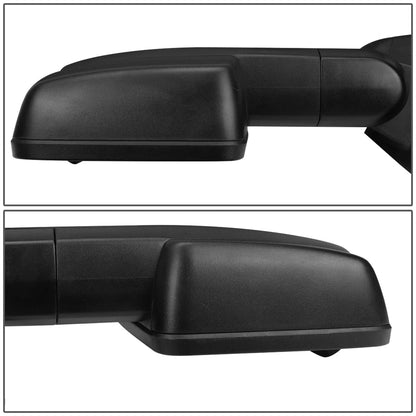 Pair Manual Amber LED Turn Signal Side Towing Mirrors for Chevy GMC C/K (1988–2002)