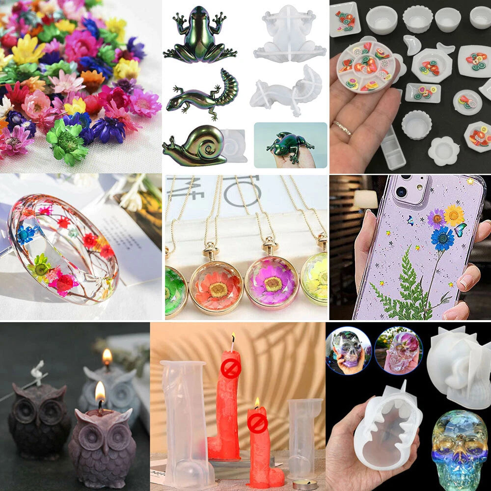 Resin DIY Casting Silicone Molds Spoon Kit for Jewelry Making