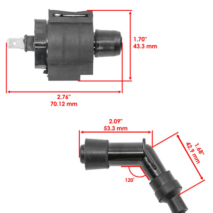 Ignition Coil for Honda 200 SX TRX200SX (1986–1988) KL1381IC106SD