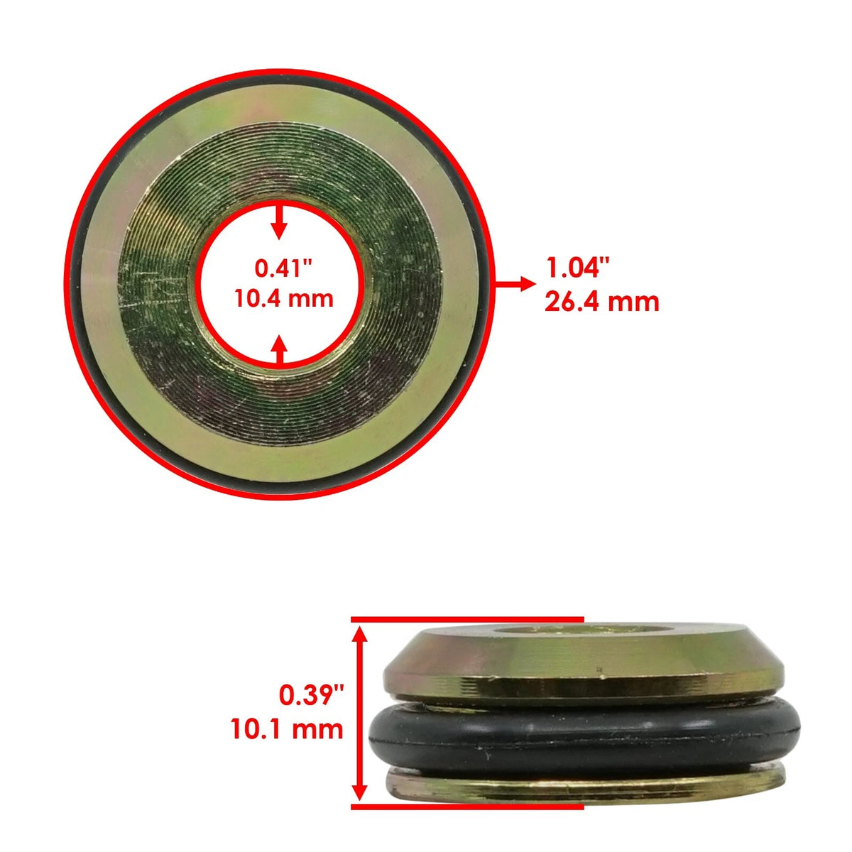Set of 4 A-Arm Sealed Pivot Caps for Polaris (ZG104)