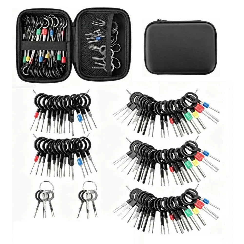 82PCS Wiring Harness Terminal Removal Tool Kit for Automotive Use