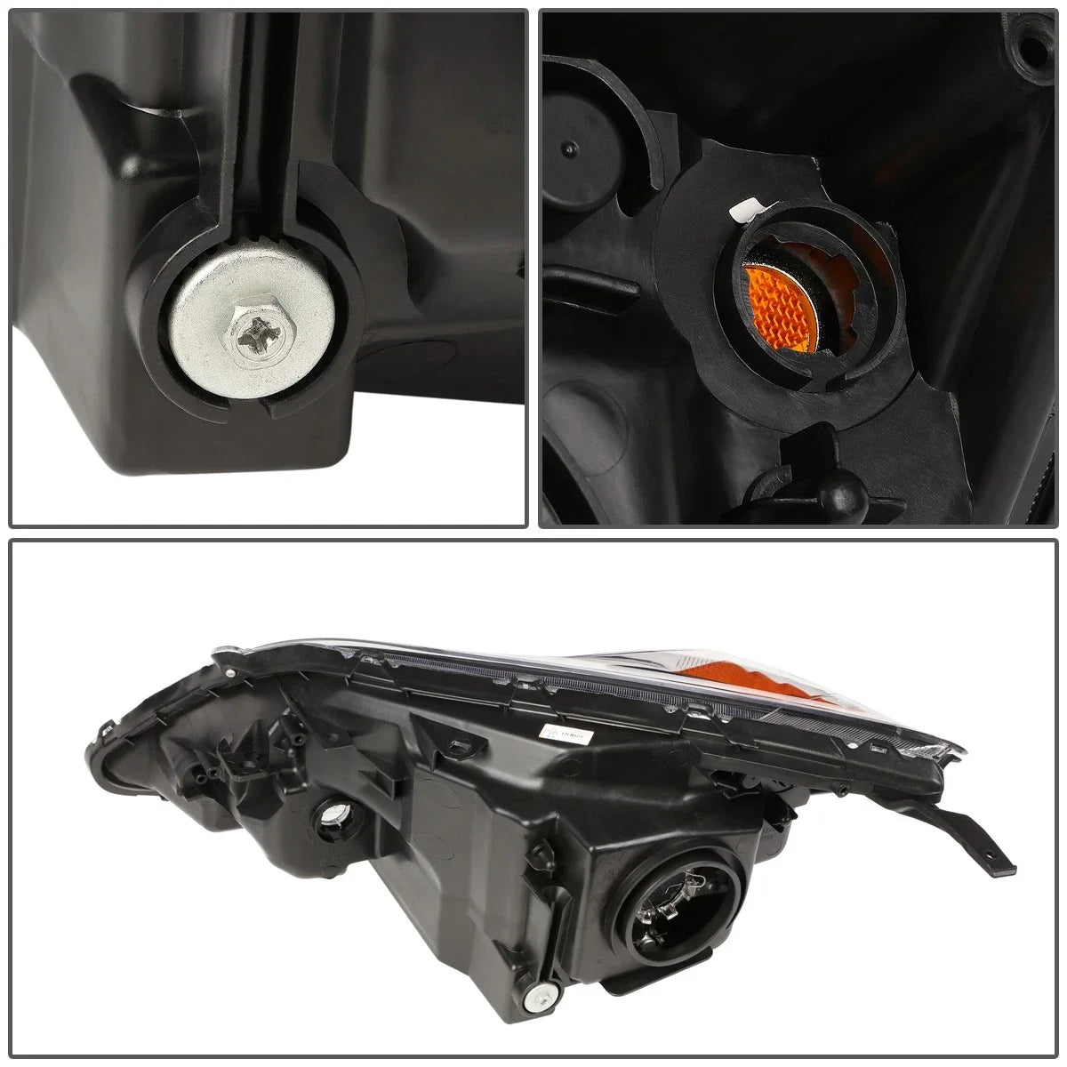 Set of 2 OE Style Headlights for Honda CR-V (2007–2011) Smoked Amber