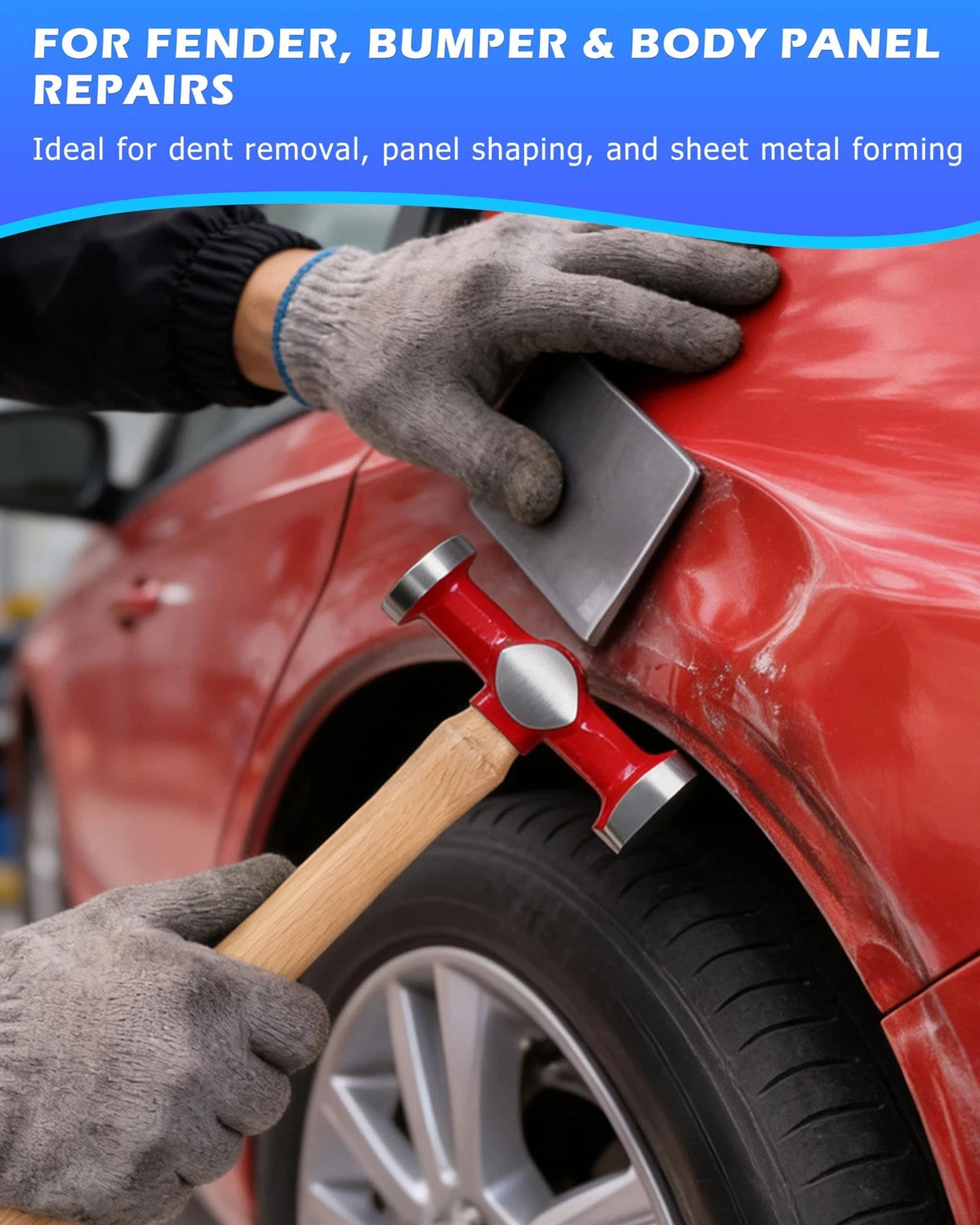 9 pcs Heavy Duty Auto Body Repair Tool Set for Automotive