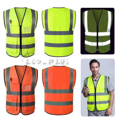 Reflective Safety Vest for Construction Site Work