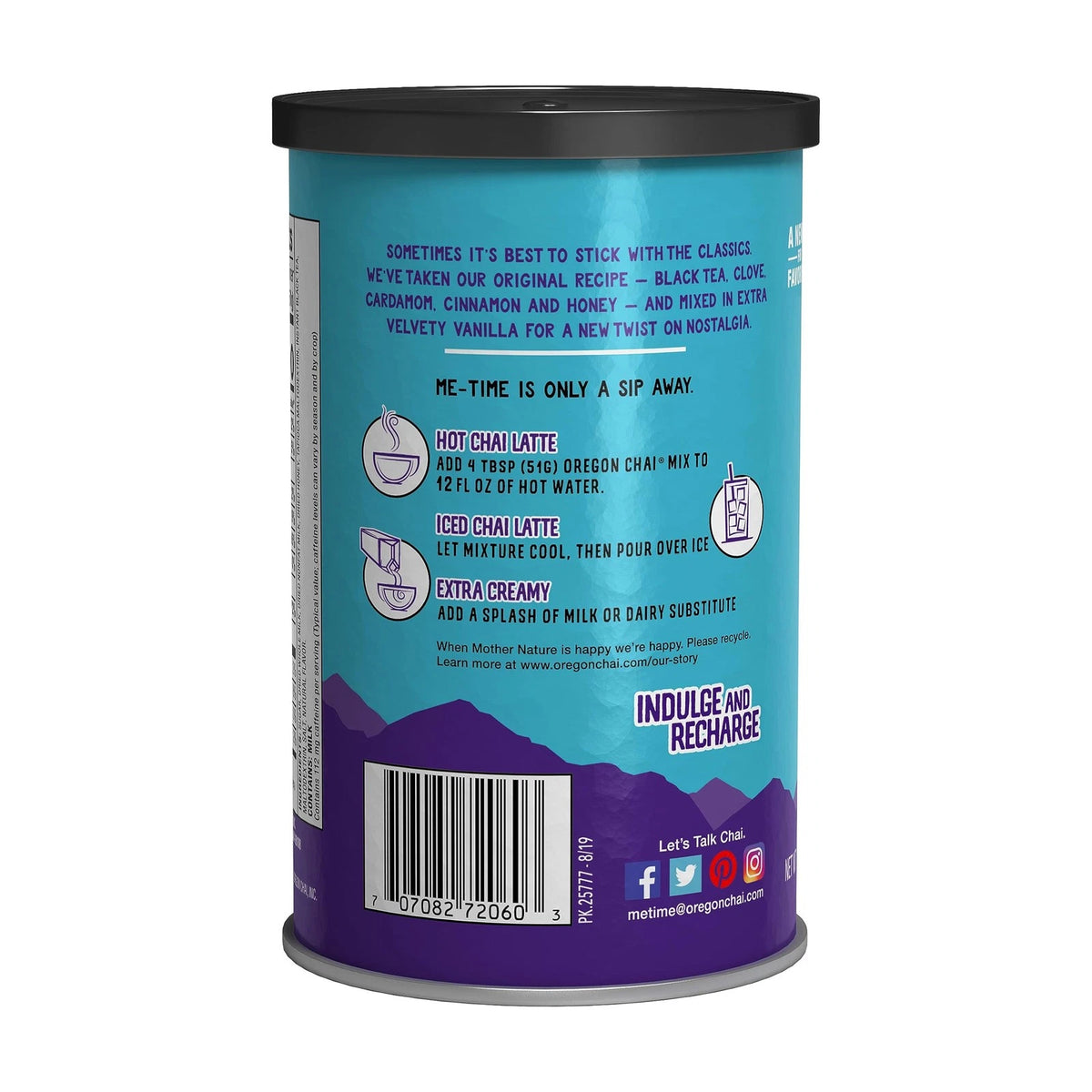 Vanilla Chai Tea Latte Mix for Beverage Preparation (Pack of 1)