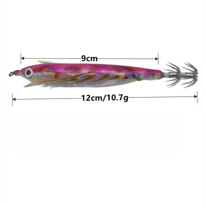 Glow in Dark Shrimp Lure with Rattling Beads for Fishing (12cm)
