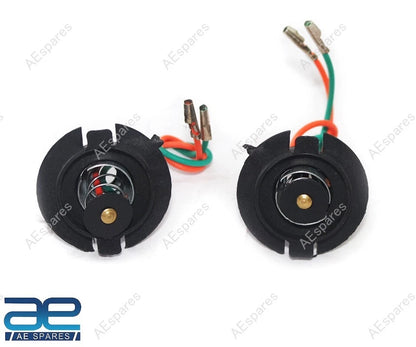 Set of 2 Front Indicator Blinker Bulb Holders for Vespa PX LML Scooter