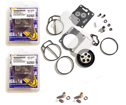 Dual Carb Rebuild Kit & Needle Seats for Yamaha GP800 GP800R XLT800 GPR 800