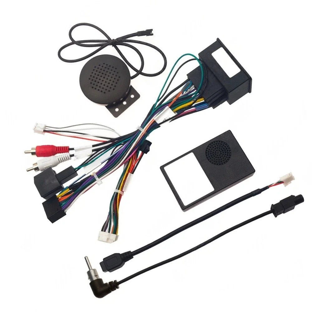 16-Pin Wiring Harness for Car Head Unit Upgrade (Compatible with 9/10-Inch Units)