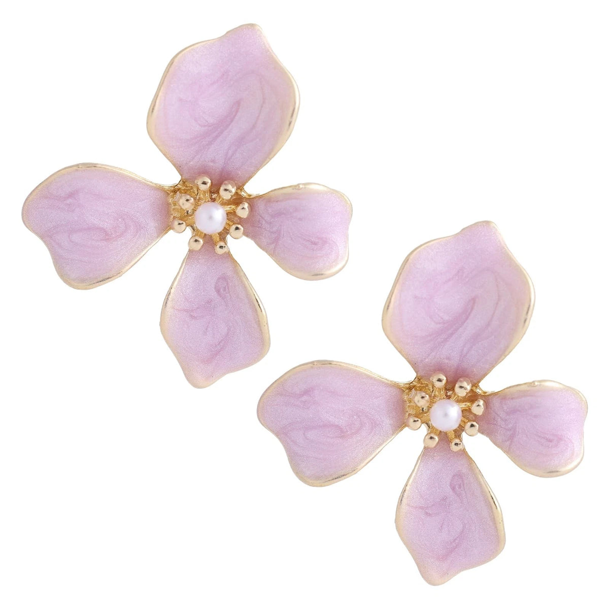 Flower Stud Earrings for Women (Small Irregular Petal)