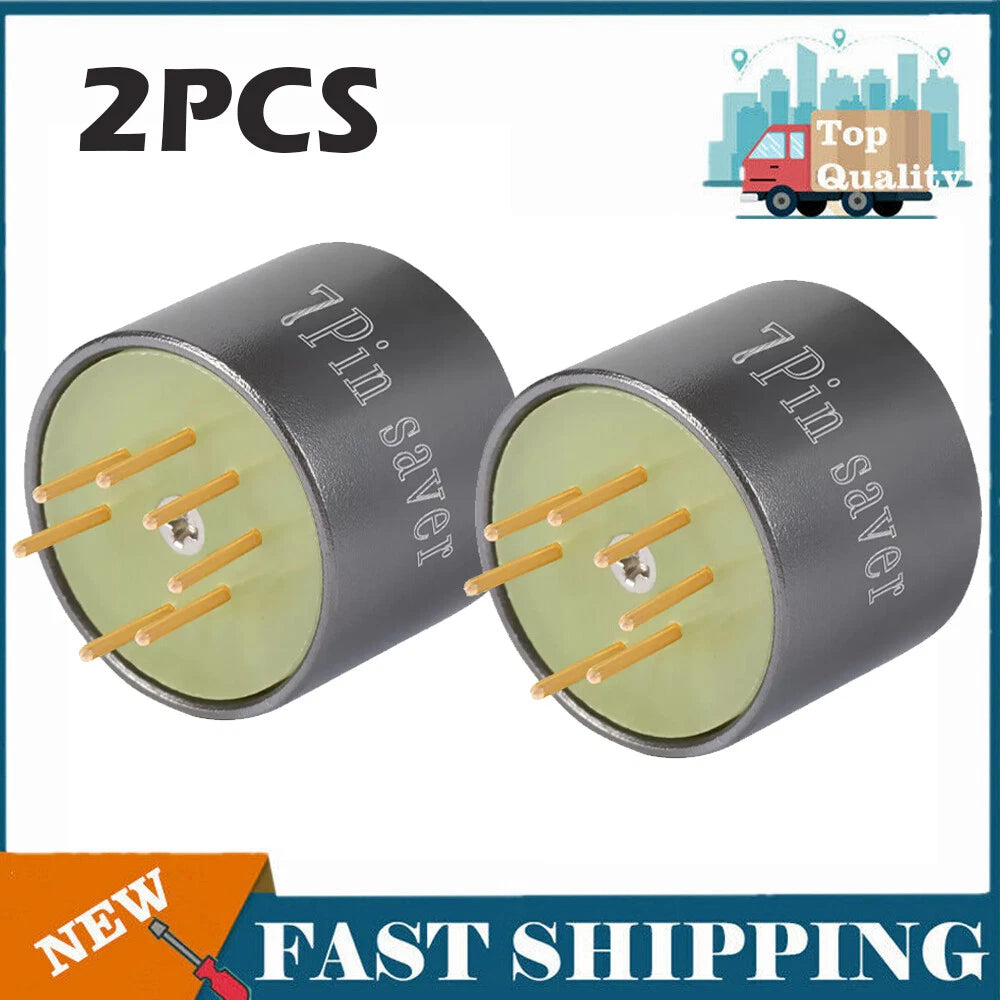 2Pcs 7Pin Socket Saver for ECC91 Tube