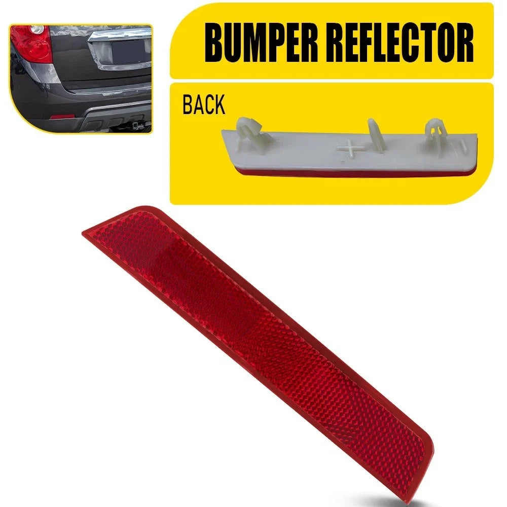 Bumper Reflector for Chevrolet Equinox (2010–2017) Rear Driver LH Side Red